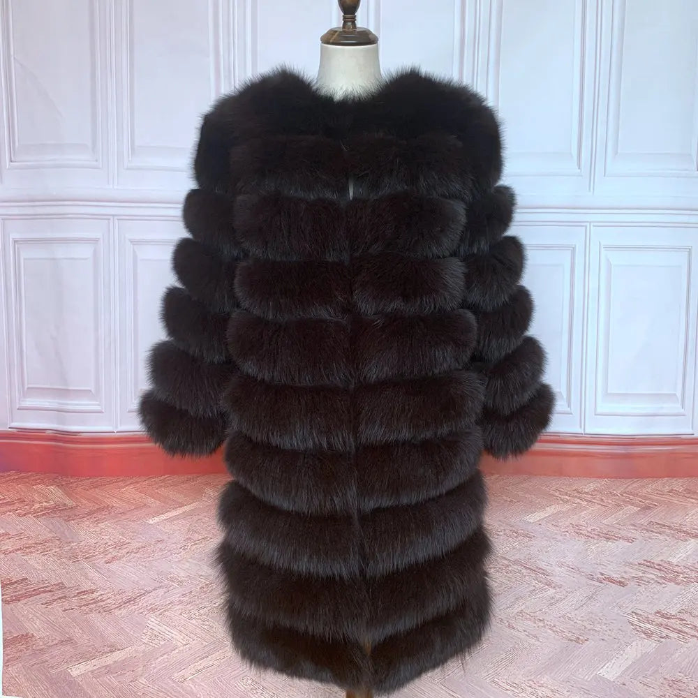 NEW style  4in1 real fur coats Women Natural Real Fur Jackets Vest Winter Outerwear Women fox fur coat high quality fur Clothes