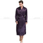 Mens  Silk  Satin  Robes  Bathrobe  Nightgown  Sleepwear  Pajamas  Pyjamas  S~3XL  Plus__Fit All Seasons