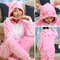 Animal Onesie Adult Unisex Unicorn Pajamas Suit Warm Soft Woman Sleepwear Boy Girls Onepiece Kids Winter Flannel Jumpsuit Pijama