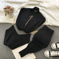 Chic New 3pcs Knitting Suit Long-Sleeved Zip Jacket Cardigans+Tank Top+Pants Women Fashion Solid Lounge Set Casual Tracksuits