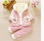 Princess girls thin cotton lace three piece suit 3