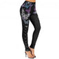 Skinny High Waist Women Pants Butterfly Print Lace-up Elastic Jogging Sports Trousers Hip Lift Jeans Women Pencil Pants