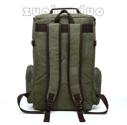 Men's Backpack Vintage Canvas Backpack School Bag Men's Travel Bags Large Capacity Backpack Laptop Backpack Bag Rucksack