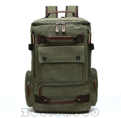 Men's Backpack Vintage Canvas Backpack School Bag Men's Travel Bags Large Capacity Backpack Laptop Backpack Bag Rucksack