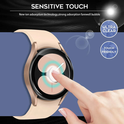 Protective Film for Samsung Galaxy Watch 4 40mm 44mm Soft Glass Full Cover smartwatch Galaxy Watch4 Screen Protector accessories