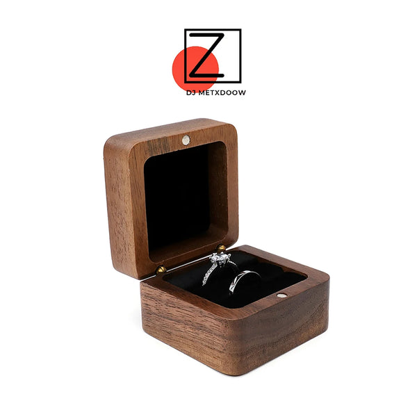 Wood Ring Bearer Storage Box Earrings Wedding Engagement Holder mystery bead Jewelry pandora Favor for a Gift packaging for smal