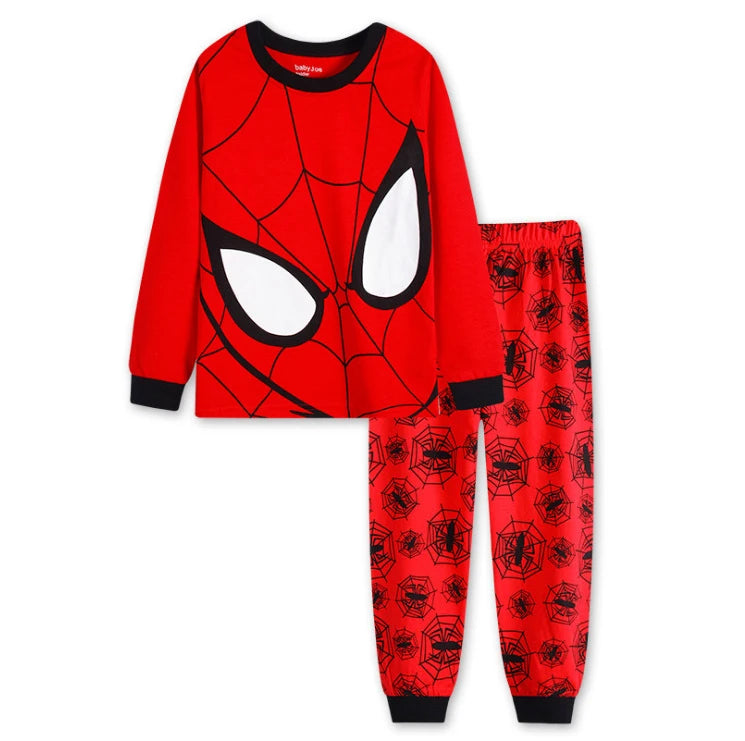 2pcs/set New Kids Pajamas SpiderMan Sets Baby Girls Boys Clothes Pijamas Hulk Cartoon Long Sleeve Tshirt+Pants Set Home Costume