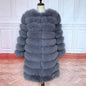 NEW style  4in1 real fur coats Women Natural Real Fur Jackets Vest Winter Outerwear Women fox fur coat high quality fur Clothes