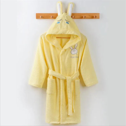 Pure cotton Children Robes Soft Baby Bathrobe Cute Animal Cartoon Babies Blanket Kids Hooded Bathrobes Toddler Bath Towel