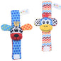 Baby Rattles Socks Toys 0 12 Months Newborn Infant Cartoon Plush Socks Wrist Strap Foot Finder and Wrist Rattles Toys for Babies