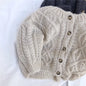 2025 Boys And Girls Spring And Autumn Sweater Baby Kids Knit Cardigan Sweater Clothes Korean StyleTwist Shape Girls Clothing