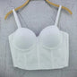 S M L XL 2XL 3XL Fashion Mesh Push Up Bralet Women's Corset Bustier Bra Night Club Party Sexy Cropped Top Vest fashion