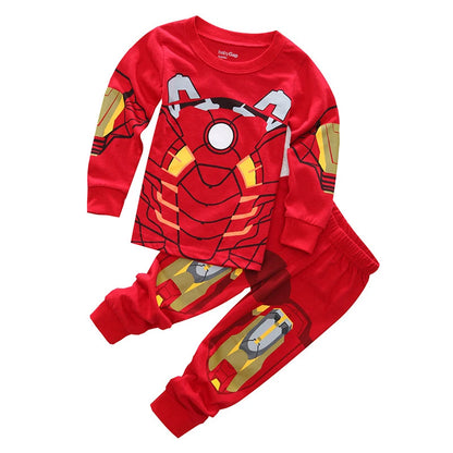 2pcs/set New Kids Pajamas SpiderMan Sets Baby Girls Boys Clothes Pijamas Hulk Cartoon Long Sleeve Tshirt+Pants Set Home Costume