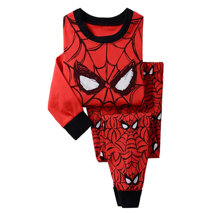 2pcs/set New Kids Pajamas SpiderMan Sets Baby Girls Boys Clothes Pijamas Hulk Cartoon Long Sleeve Tshirt+Pants Set Home Costume