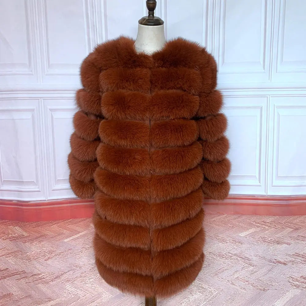 NEW style  4in1 real fur coats Women Natural Real Fur Jackets Vest Winter Outerwear Women fox fur coat high quality fur Clothes