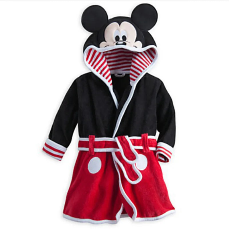 Children Pijama minnie Infantil Kids Warm Mickey Pajama mermaid Pyjamas Boys Baby Girls Animal tigger flannel Sleepwear Robe