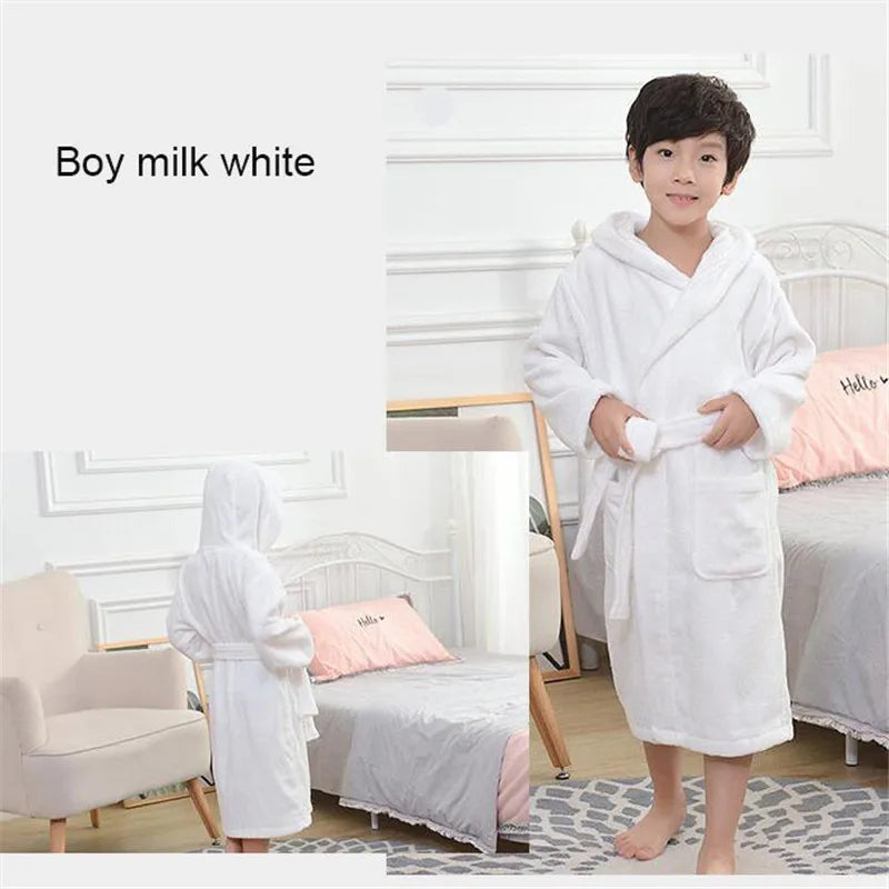 Pure cotton Children Robes Soft Baby Bathrobe Cute Animal Cartoon Babies Blanket Kids Hooded Bathrobes Toddler Bath Towel