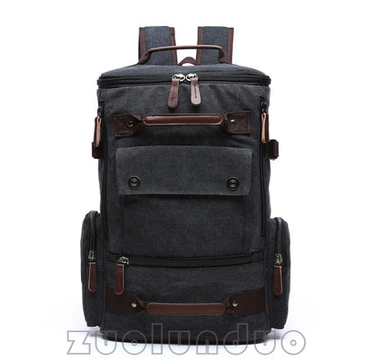 Men's Backpack Vintage Canvas Backpack School Bag Men's Travel Bags Large Capacity Backpack Laptop Backpack Bag Rucksack