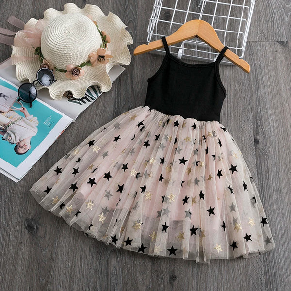 Little Girls Summer Dress for Kids Polka Dot Sling Tutu Princess Party Gown Birthday Wedding Children Clothing Girl Casual Dress