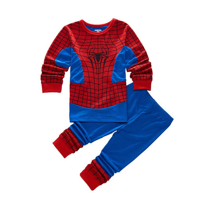 2pcs/set New Kids Pajamas SpiderMan Sets Baby Girls Boys Clothes Pijamas Hulk Cartoon Long Sleeve Tshirt+Pants Set Home Costume