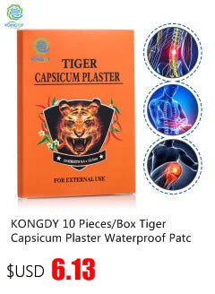 KONGDY 100 Pieces=10 Bags Hot Sale Muscle Pain Relief Patch Chinese Traditional Capsicum Plaster Personal Care Massage Product