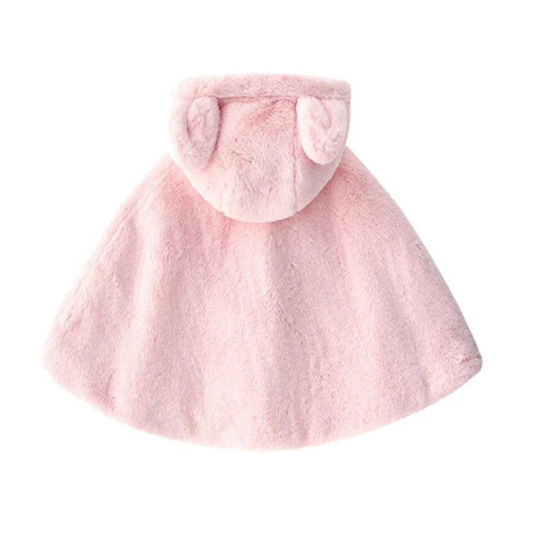 IYEAL Little Rabbit Thick Warm Clothes Fashion Cute Baby Infant Girls Autumn Winter Hooded Coat Cloak Jacket for 1-4 Years