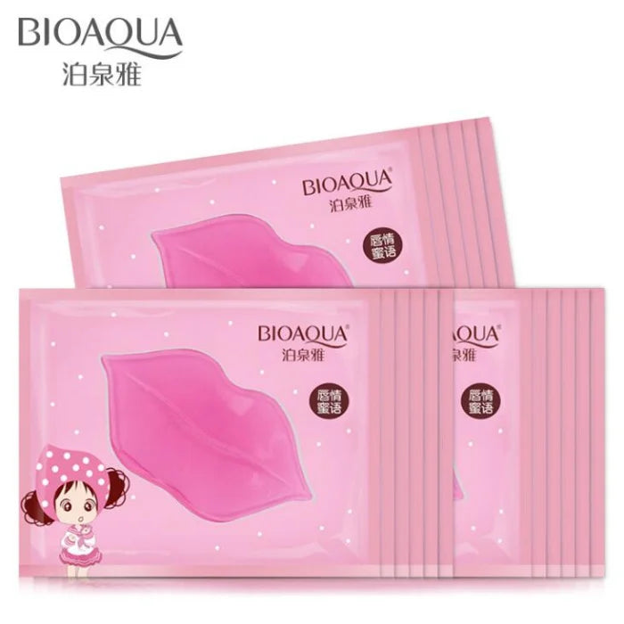 10pcs Collagen Crystal Lip Mask lips plump gel personal care hydrating lip whitening a smacker wrinkle gel patch