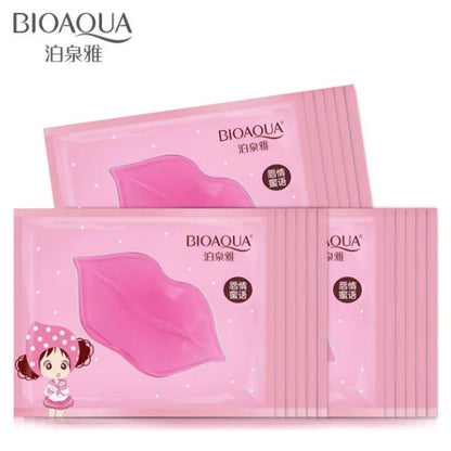 10pcs Collagen Crystal Lip Mask lips plump gel personal care hydrating lip whitening a smacker wrinkle gel patch