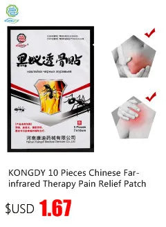 KONGDY 100 Pieces=10 Bags Hot Sale Muscle Pain Relief Patch Chinese Traditional Capsicum Plaster Personal Care Massage Product