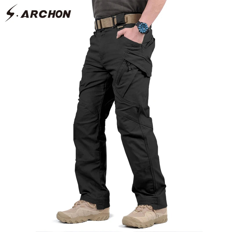 IX9 97% Cotton Men Military Tactical Cargo Pants Men SWAT Combat Army Trousers Male Casual Many Pockets Stretch Cotton Pants