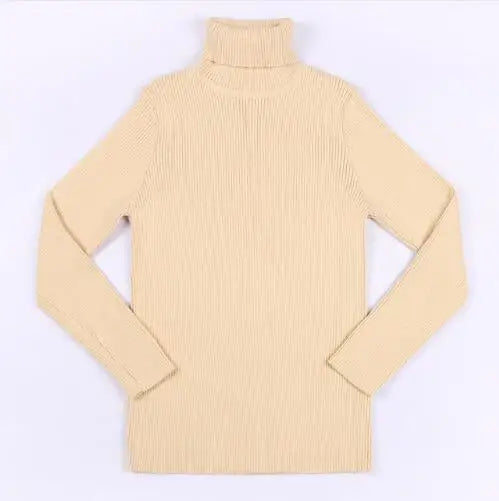 2025 Autumn Baby Boys Girls Turtleneck Sweaters Sweater Kids Sweaters For Winter Knitted Bottoming Boys Sweaters Vetement Enfant