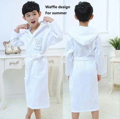 Pure cotton Children Robes Soft Baby Bathrobe Cute Animal Cartoon Babies Blanket Kids Hooded Bathrobes Toddler Bath Towel