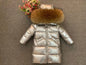 Children Girl boy Winter real fur thickened down jackets 90 down Long Coat jacket overcoat baby kids clothing -30 outwear ws1245