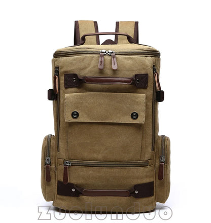 Men's Backpack Vintage Canvas Backpack School Bag Men's Travel Bags Large Capacity Backpack Laptop Backpack Bag Rucksack