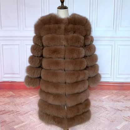 NEW style  4in1 real fur coats Women Natural Real Fur Jackets Vest Winter Outerwear Women fox fur coat high quality fur Clothes