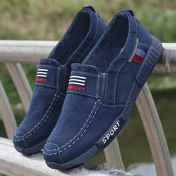 Men sneakers flat men canvas shoes Denim summer shoes Breathable Casual  Shoes Loafers Chaussure Homme