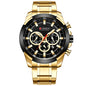 CURREN Men’s Watches Top Brand Big Sport Watch Luxury Men Military Steel Quartz Wrist Watches Chronograph Gold Design Male Clock