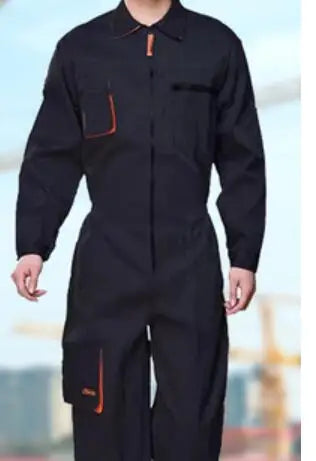 Men Long Sleeve Cargo Overalls Bib Pants Zipper Pockets Rompers Jumpsuit Fashion Labor Casual Coveralls Plus Size S-4xl