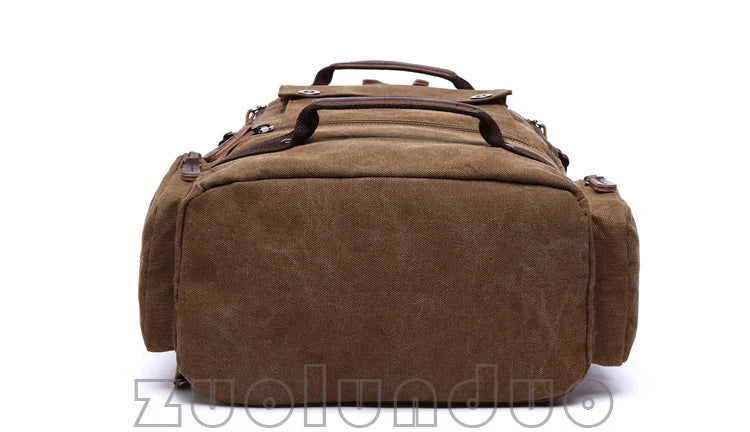 Men's Backpack Vintage Canvas Backpack School Bag Men's Travel Bags Large Capacity Backpack Laptop Backpack Bag Rucksack