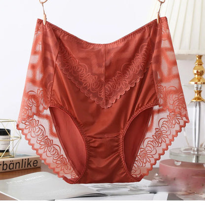 Sexy Lingerie Female Seamless Panties Super Large Underwear Women High Waist Lace Hollow Out Underpants Plus Size 5XL Brief