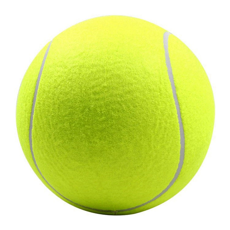 2X Pet Bite Toy 24CM Giant Tennis Ball for Dogs Chew Toy Inflatable Tennis Ball Signature Pet Toy Ball Supplies