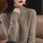 Autumn Winter Women Sweater Korean Fashion Warm Bottoming Shirts Half High Collar Basic Knitwear Solid Long Sleeve Pullovers