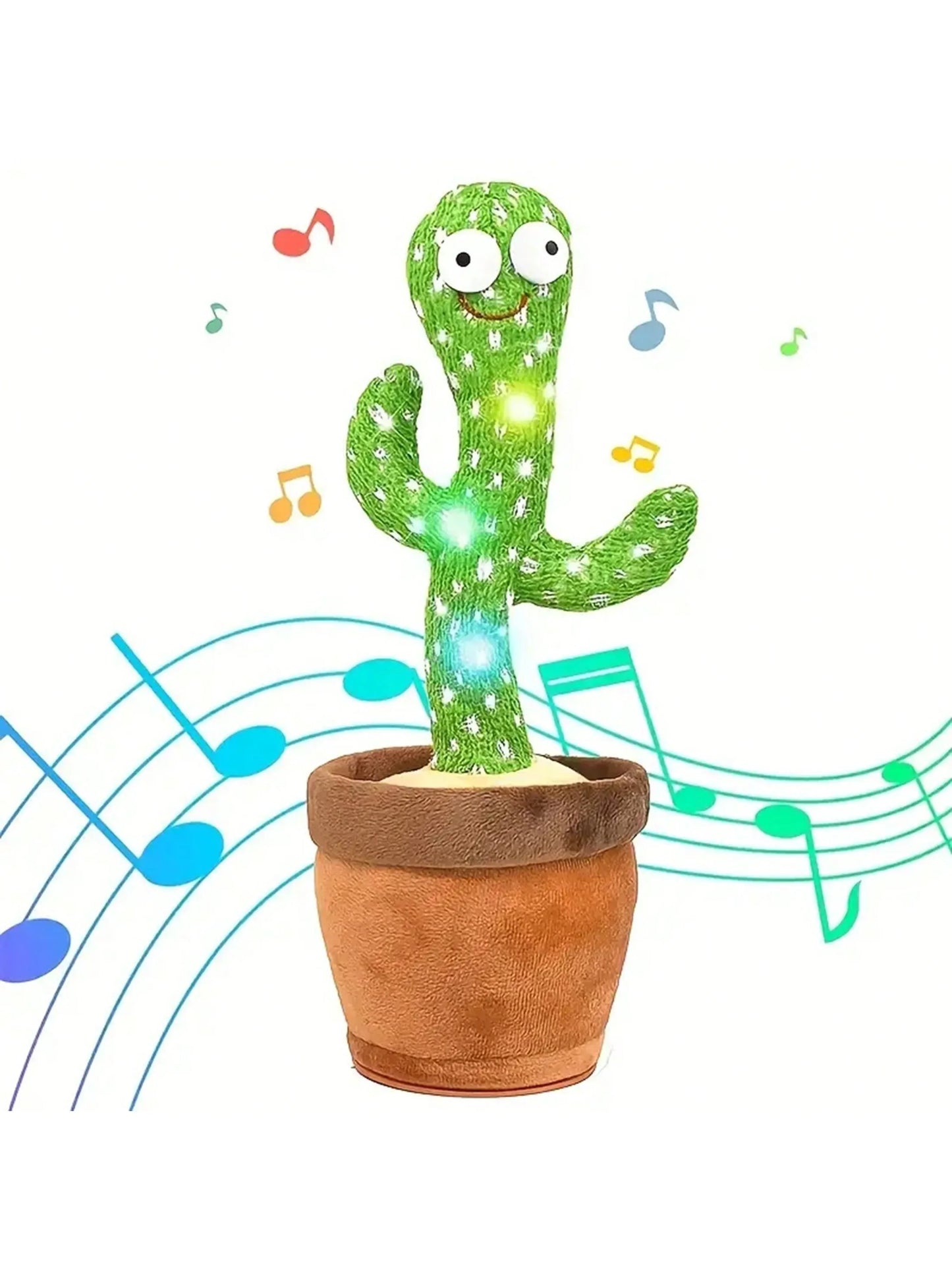 1pc-Dancing Talking Cactus Toys For Baby Boys And Girls, Singing Mimicking Recording Repeating What You Say Sunny Cactus Up Plus (Toy)