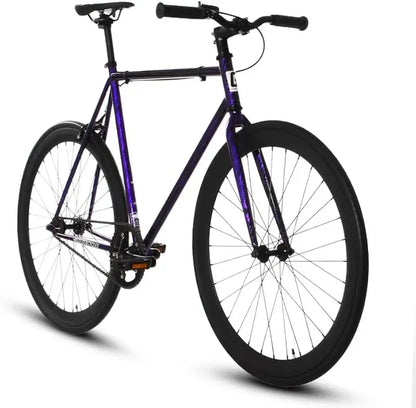 Fixed Gear Single Speed - Perfect Urban Commuter Bicycle With Front Rear Brakes - Ideal For Teens And Adults