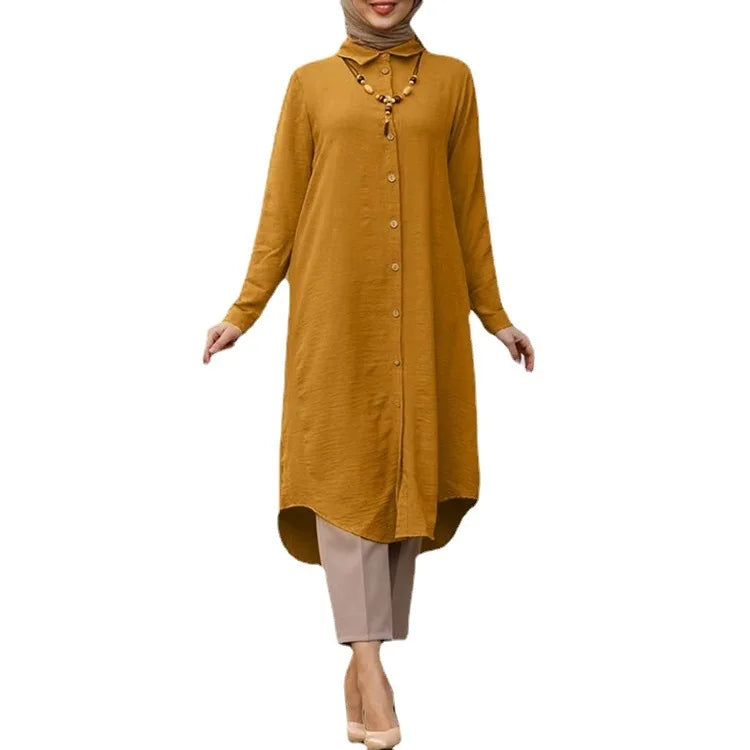 Muslim blouse for women, long sleeve, casual, loose, Muslim tunic, Moroccan, Moroccan, Turkish, Moroccan