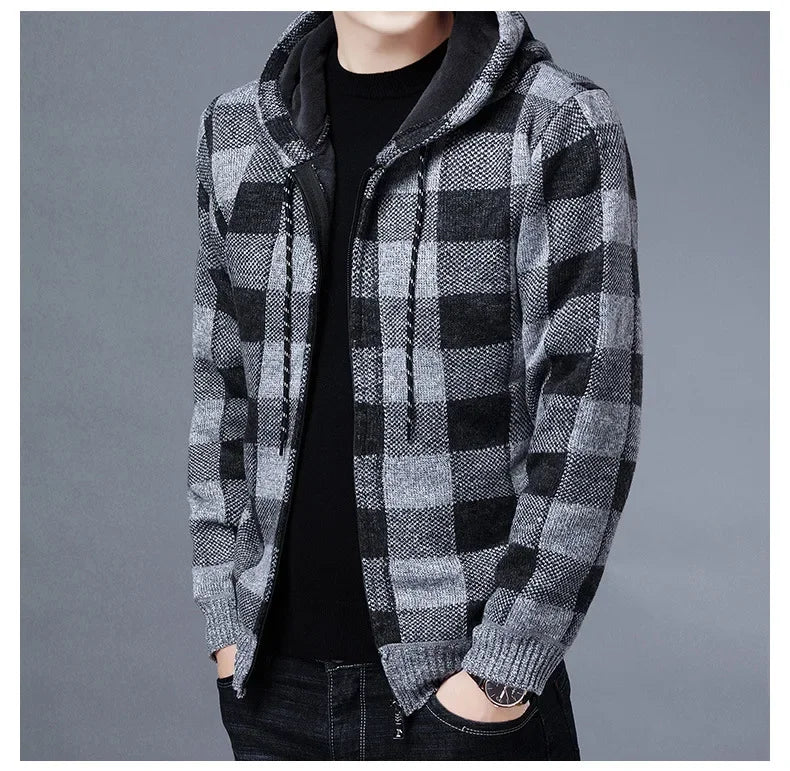 Men Sweater Jacket Fashion Winter