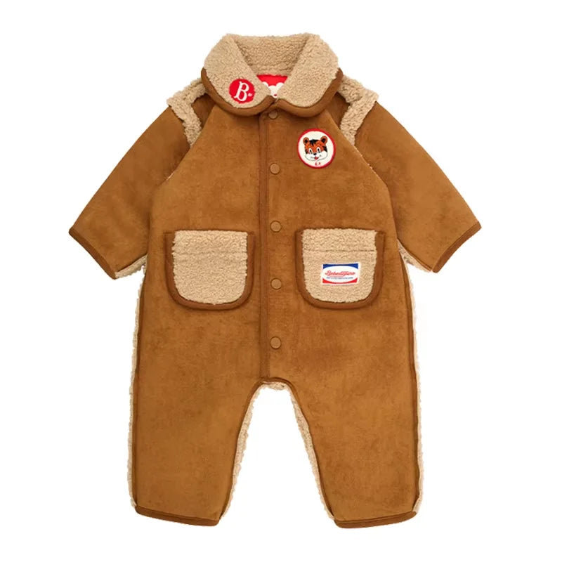 Baby Coat Set Child Girls Winter Jumpsuit Kids Jackets Children Korea Boy Baby Cotton-padded Clothes Little Boys Clothing