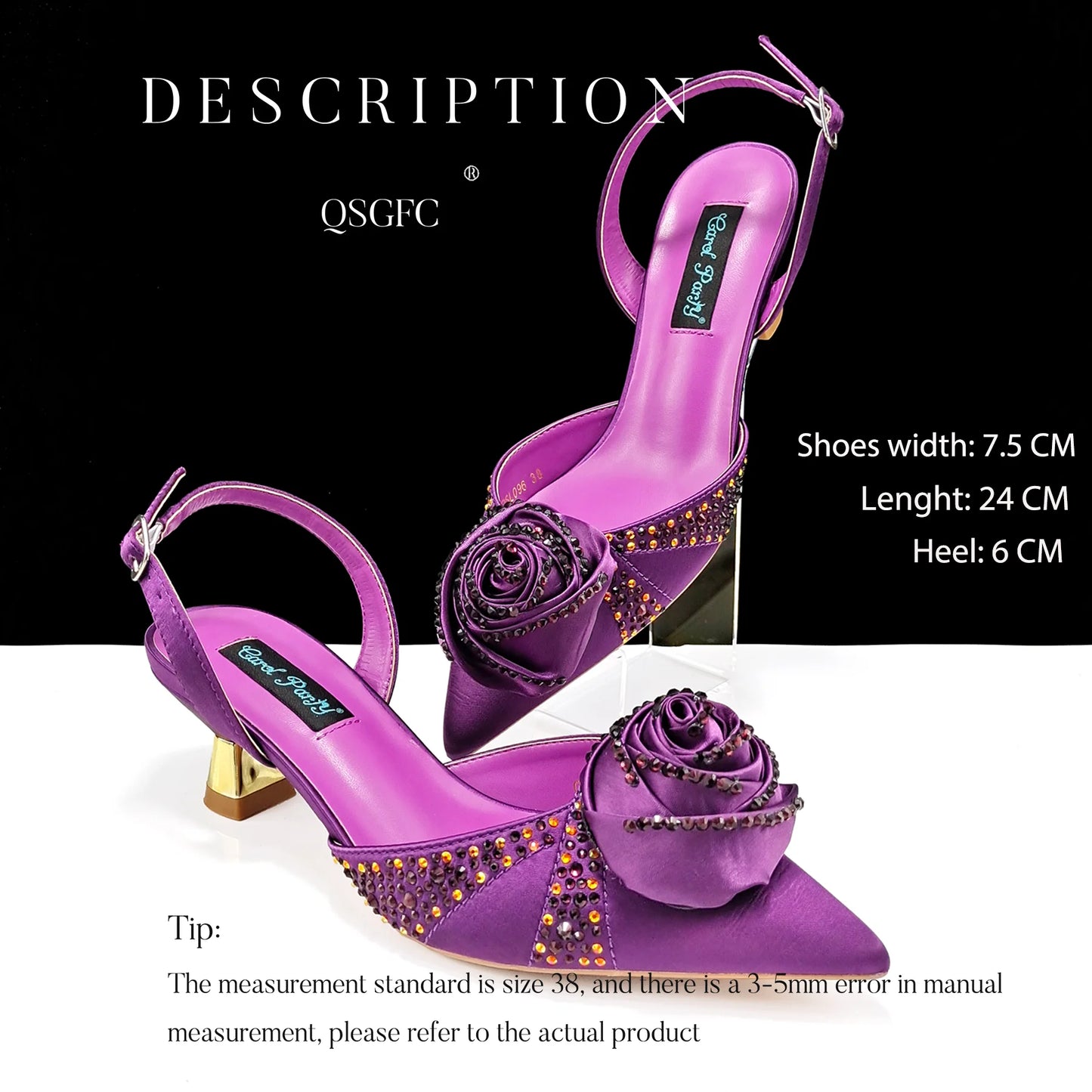 Fashionable Party Shoes and Bags Nigerian Women’s Party Suit Medium Heel Pointed Toe Women’s Shoes and Same Color Bags