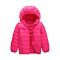 2025 Teenagers Autumn Winter Girls Jacket Keep Warm Little Princess Coat Solid Color Boys Down Outerwear 2-14 Years Kids Clothes