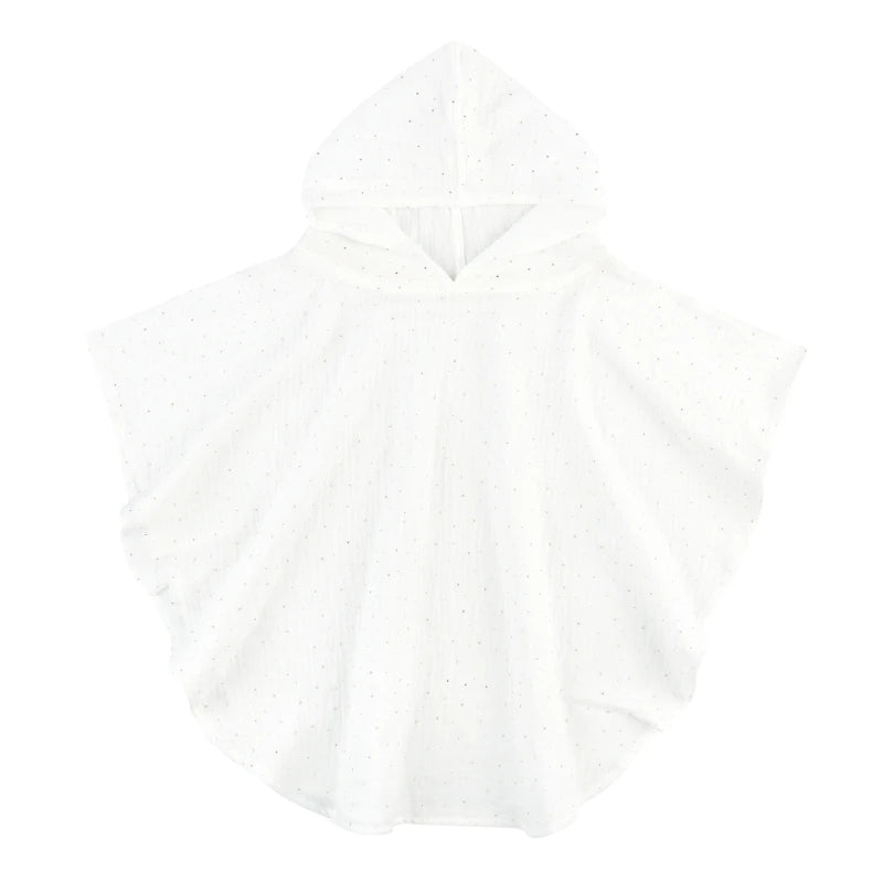 Soft Cotton Baby Hooded Towel Bath Towel for Boys Girls Bathrobe Sleepwear Children's Clothing Floral/Solid Color Infant ponchos